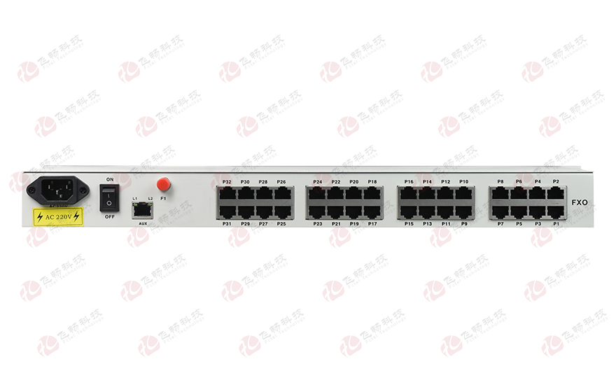 飛暢科技-32路電話+16E1+4FE+4GE+2路數(shù)據(jù)+SNMP+console（19英寸，物理隔離）電話光端機