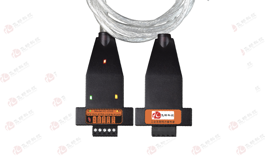 飛暢科技-工業(yè)級(jí) 3KV隔離/6KV防雷型 USB轉(zhuǎn)1路RS485轉(zhuǎn)換器(帶線(xiàn))