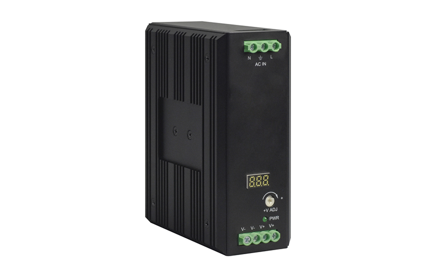 飛暢科技-工業(yè)級導(dǎo)軌式 AC220V轉(zhuǎn) DC12V15A/24V8A/48V5A(帶功率因素調(diào)整)   開關(guān)電源